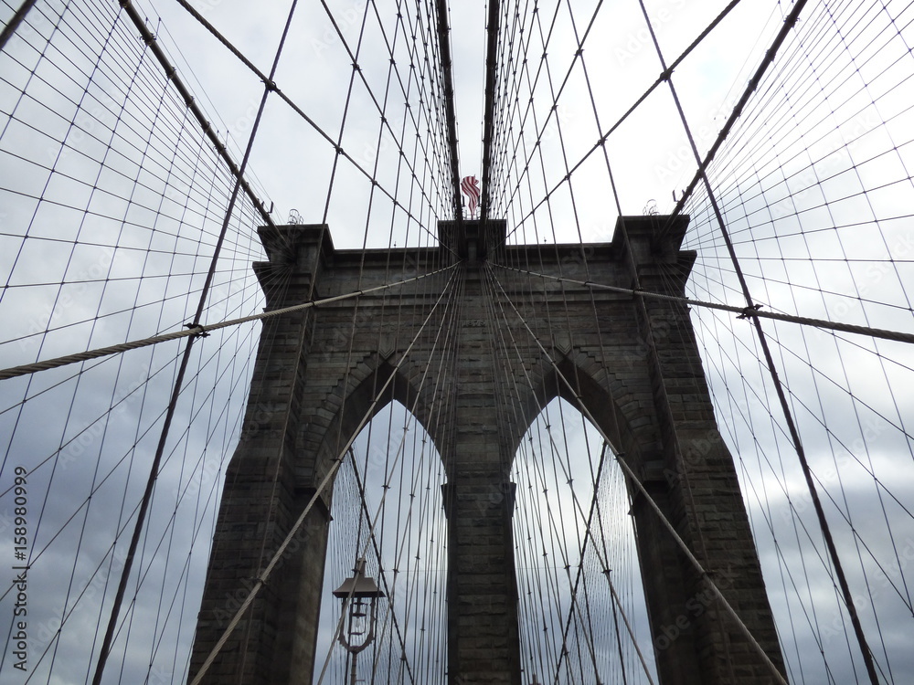 Fototapeta premium Brooklyn Bridge New York City NYC Manhattan Hudson River