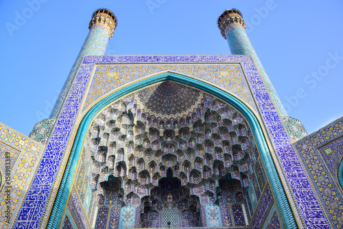 Beautiful mosque gate in Iran