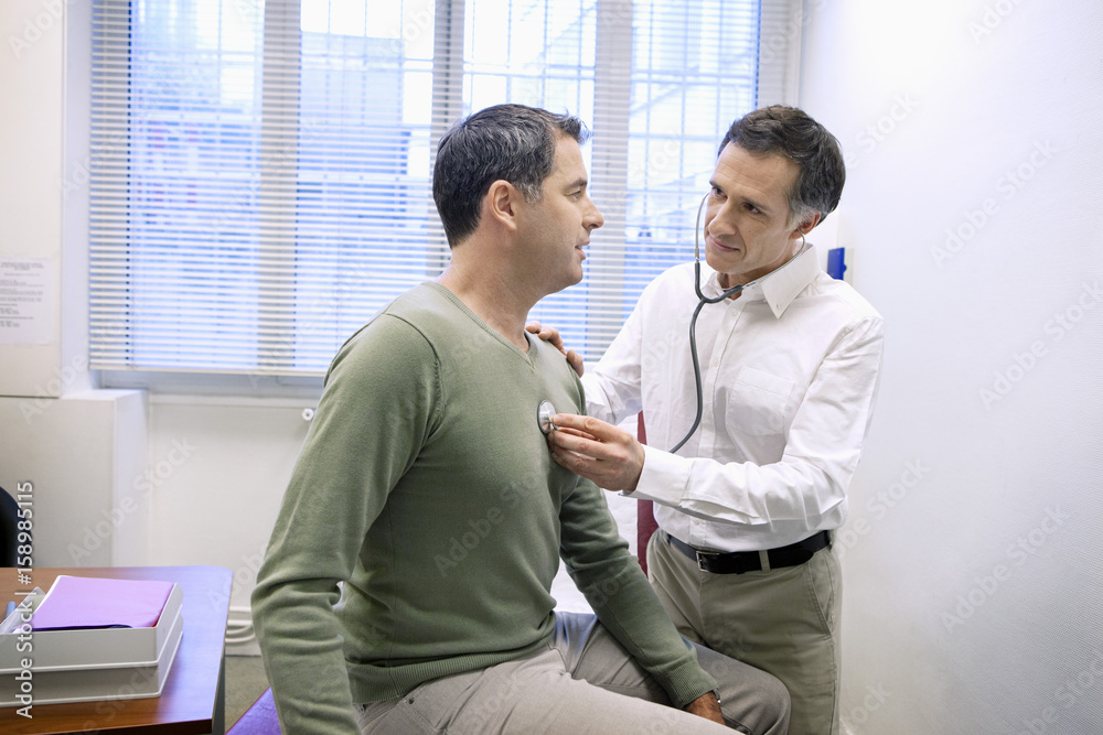 Auscultation, man Auscultation, man
