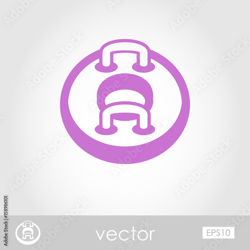 Towable Water Tube. Inflatble Boat icon. Vacation