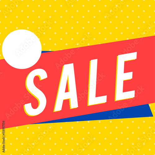 Modern sale advert square template