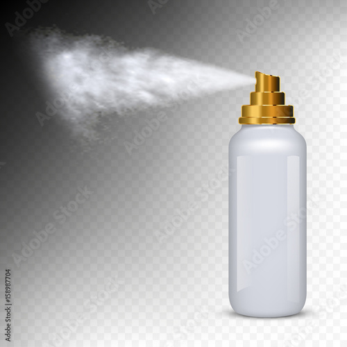 spray bottle while spraying