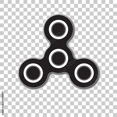Fidget spinner icon. Toy for stress relief. 