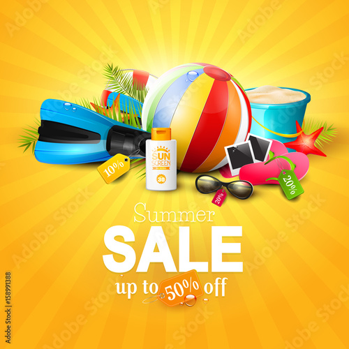 Summer sale concept