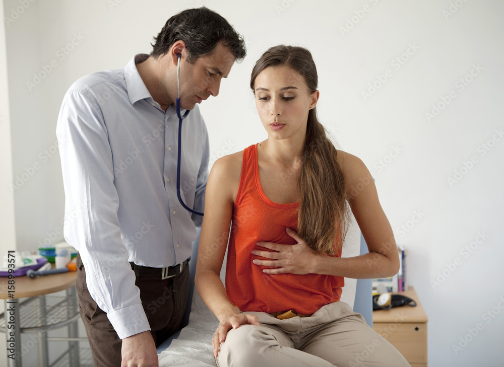 Auscultation, woman Auscultation, woman