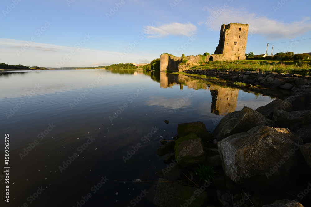 A castle in Ireland in the County of Kilkenny situated on the River Suir.. A castle in Ireland in the County of Kilkenny situated on the River Suir..