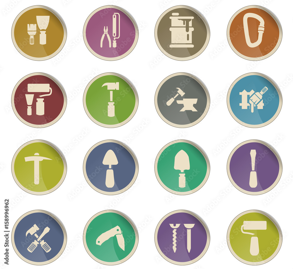 work tools icon set work tools icon set