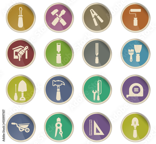 work tools icon set