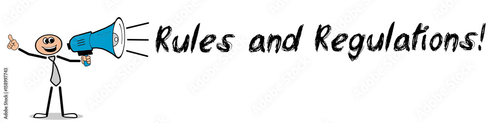 Rules and Regulations! / Mann mit Megafon Rules and Regulations! / Mann mit Megafon