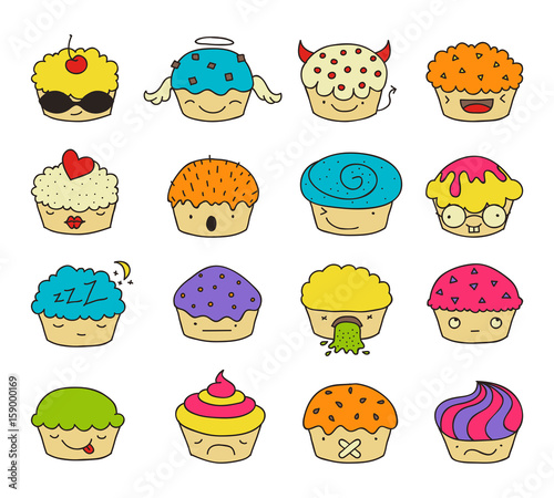 muffin emoji set