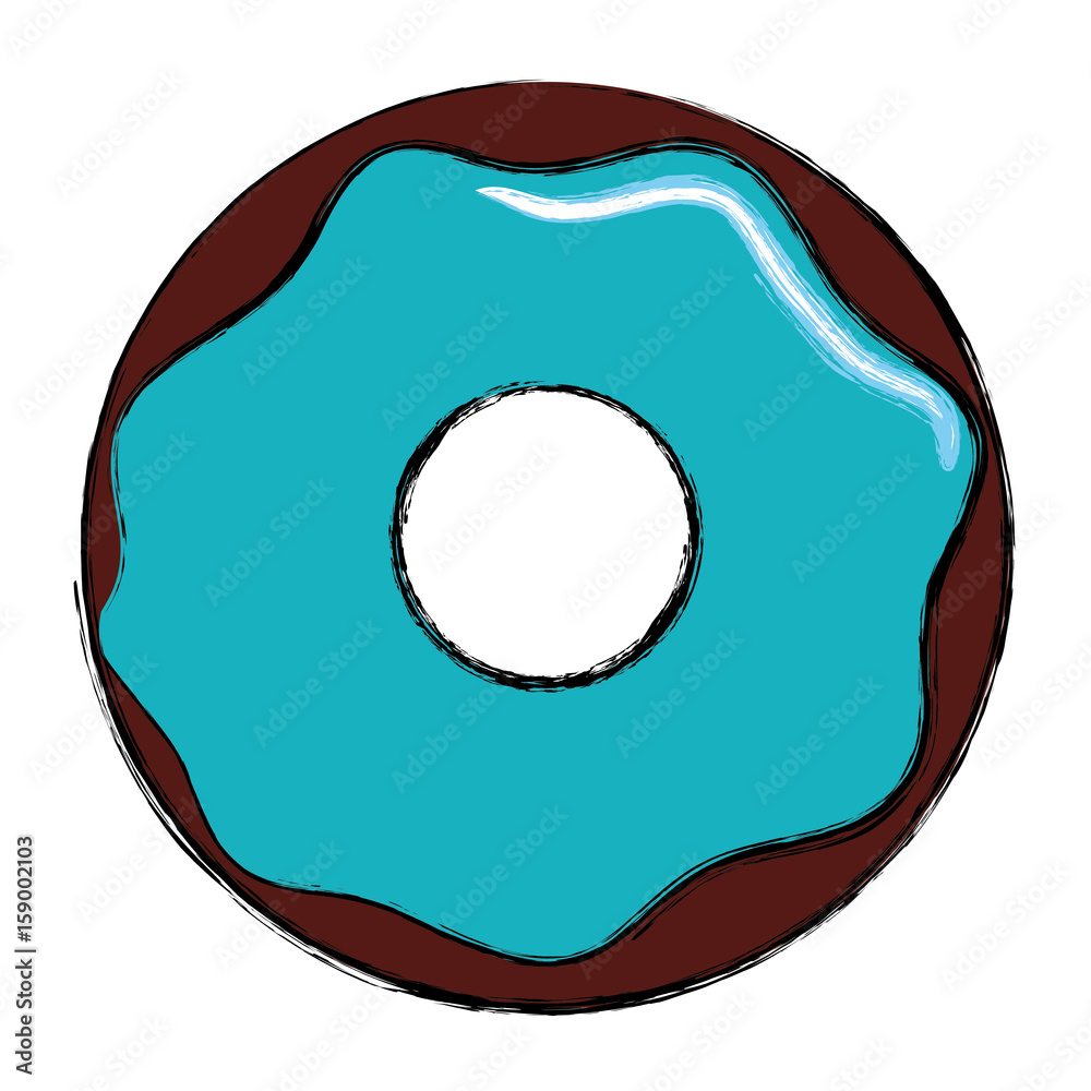 Delicious donut dessert icon vector illustration graphic design Delicious donut dessert icon vector illustration graphic design
