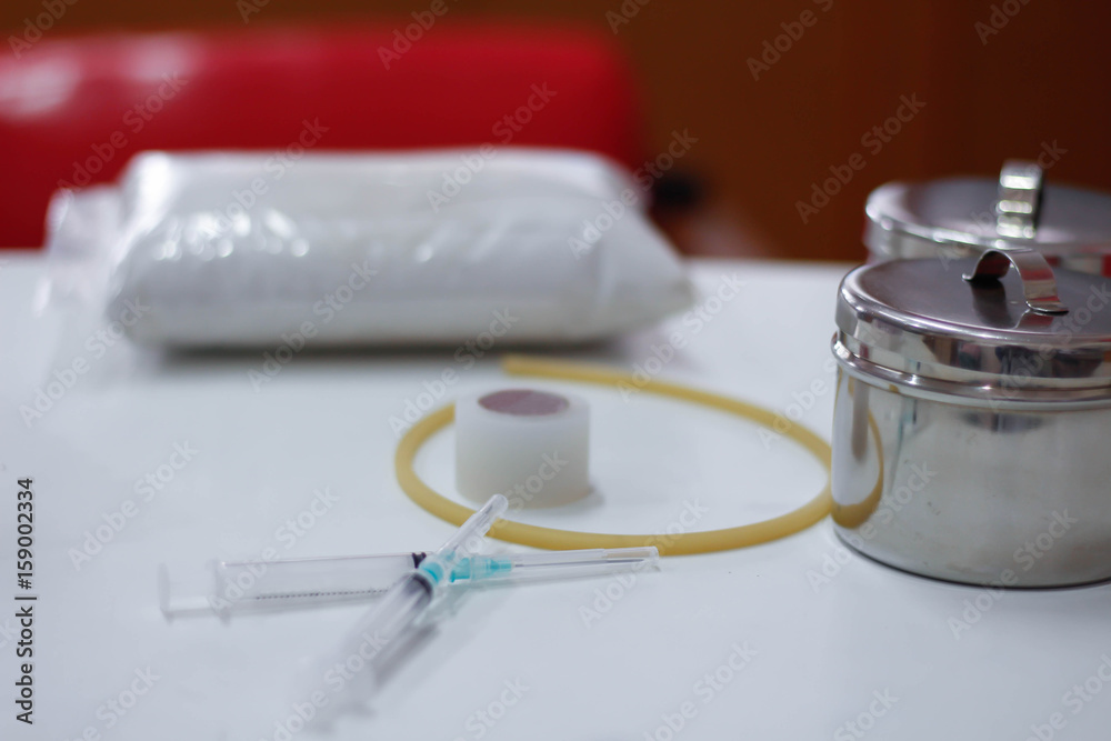 Equipment for the patient's blood in laboratory Equipment for the patient's blood in laboratory