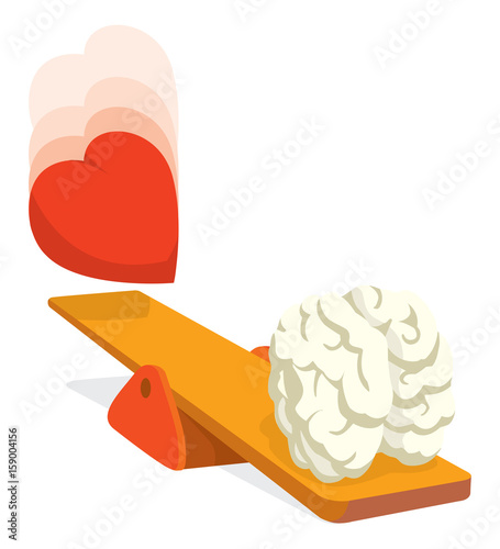 Heart pushing or impulsing brain up