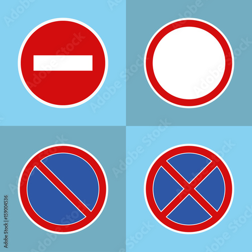 Free Download Road prohibitory signs - GFXLoad