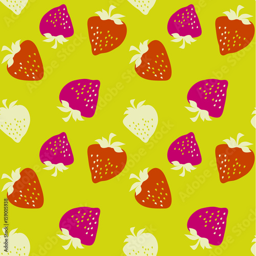 classic strawberries seamle...