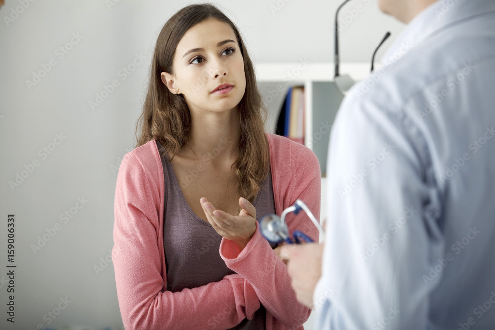 Fototapeta premium Woman in consultation, dialogue