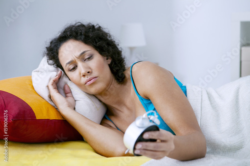 Canvas Print Woman waking up