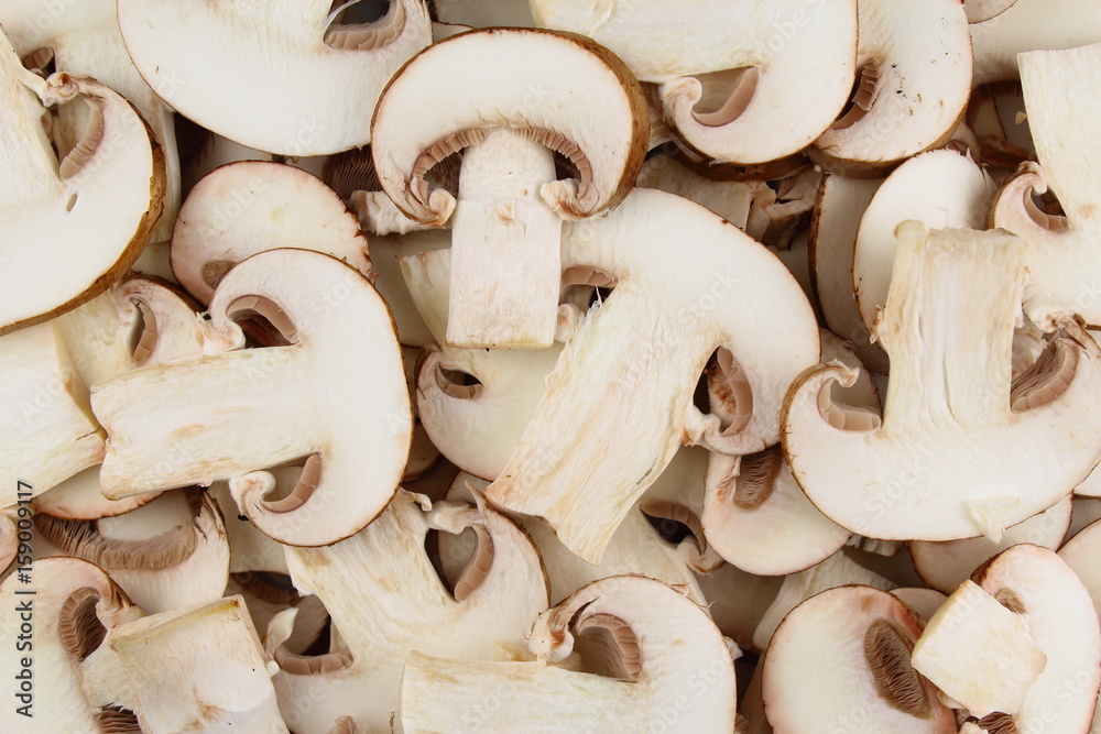 fresh mushroom slices food background texture fresh mushroom slices food background texture