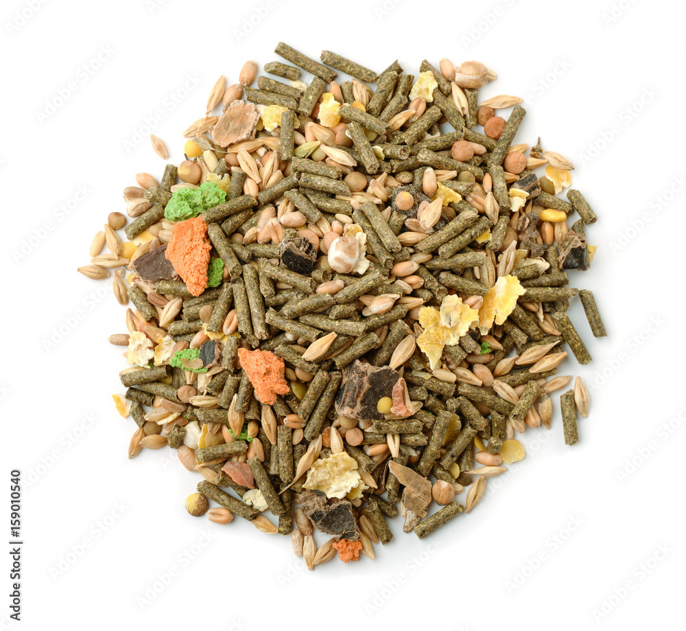 Top view of rodents feed Top view of rodents feed
