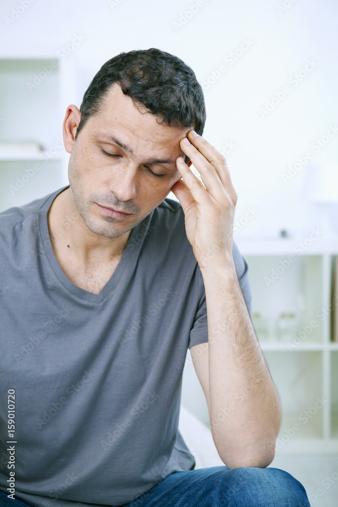 Man indoors Man indoors