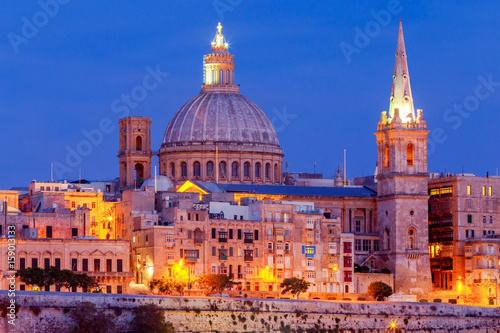 Valletta. Mediterranean harbor. © pillerss