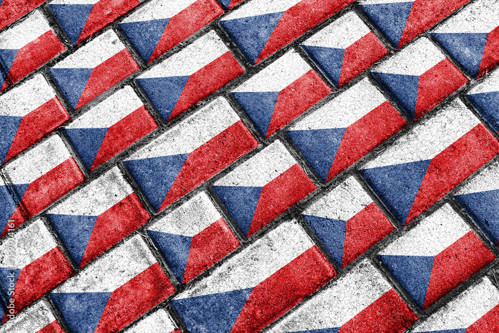 Czech Republic Flag Urban Grunge Pattern Czech Republic Flag Urban Grunge Pattern