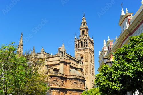 Giralda Tower and Cathedral, Seville, Spain