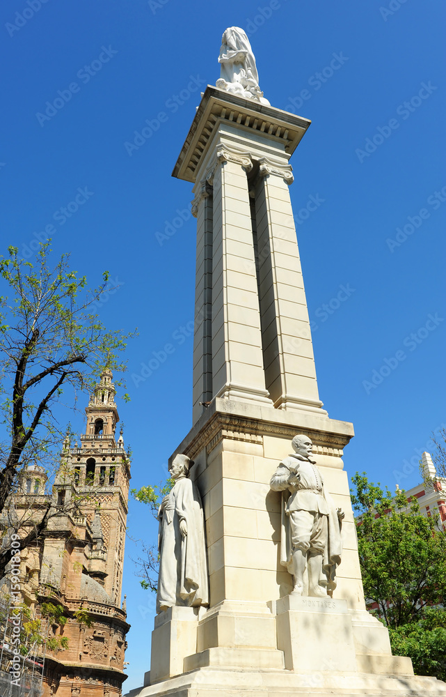 Monumento a la Inmaculada, Plaza del Triunfo, Sevilla