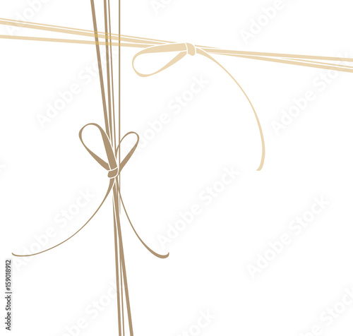Vector template lace bows angle.