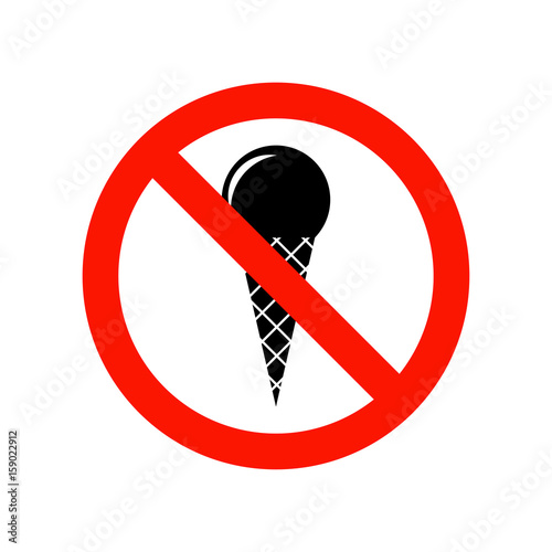 No ice cream symbol