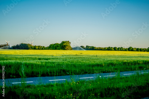 Beautiful green nature in Europe from the road © Archmotion.net