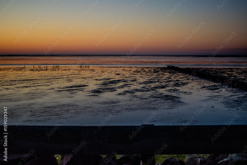 Obraz premium beautiful ocean view at sunset in europe
