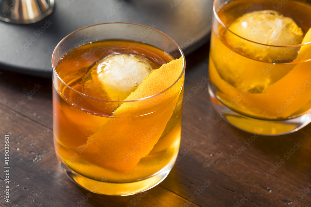 Homemade Boozy Old Fashioned Cocktail Homemade Boozy Old Fashioned Cocktail
