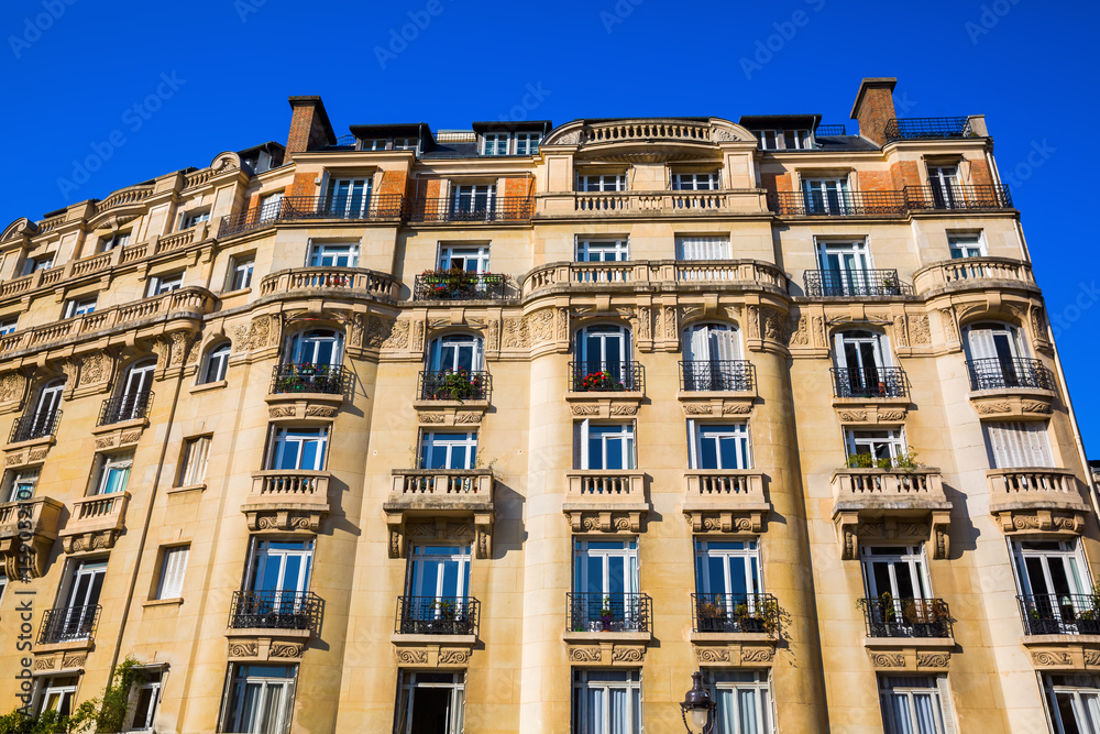 facade of a historical building in Paris, France facade of a historical building in Paris, France