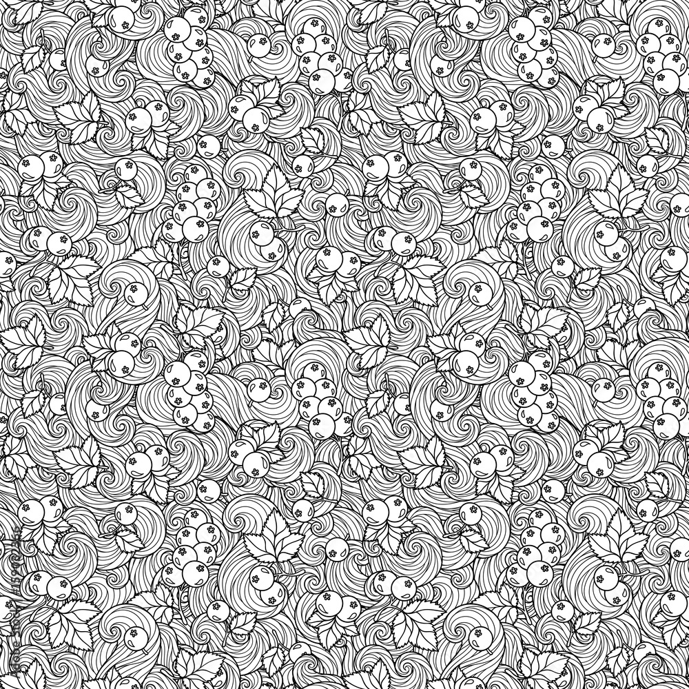 Fototapeta premium Coloring book for adult