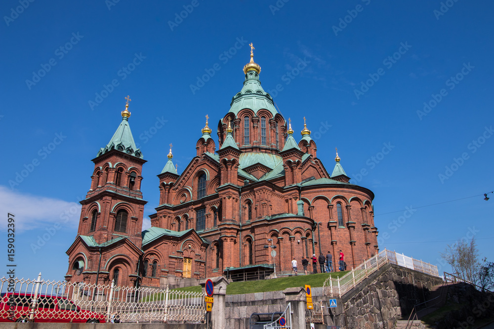The magnificent Uspenski Cathedral in Helsinki, the capital of Finland. One of the clearest symbols of the Russian impact on Finnish history.