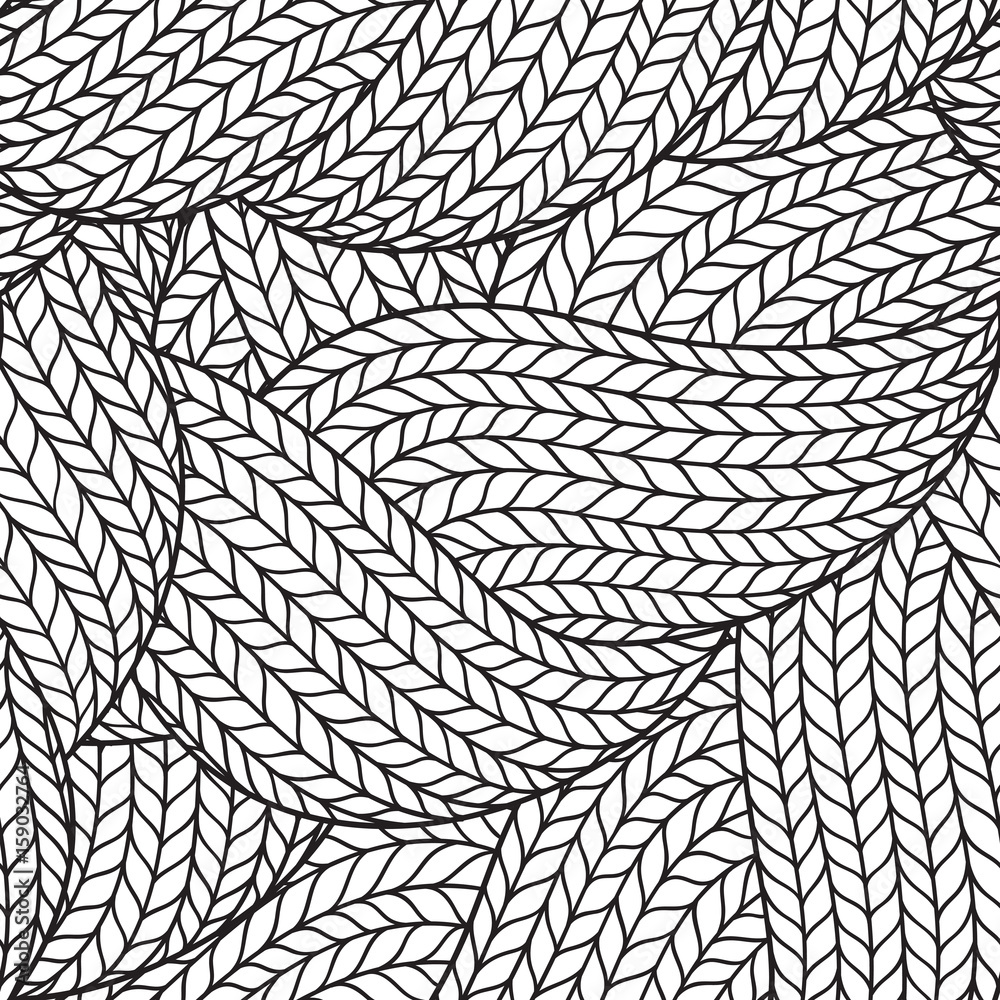 Seamless pattern for coloring book