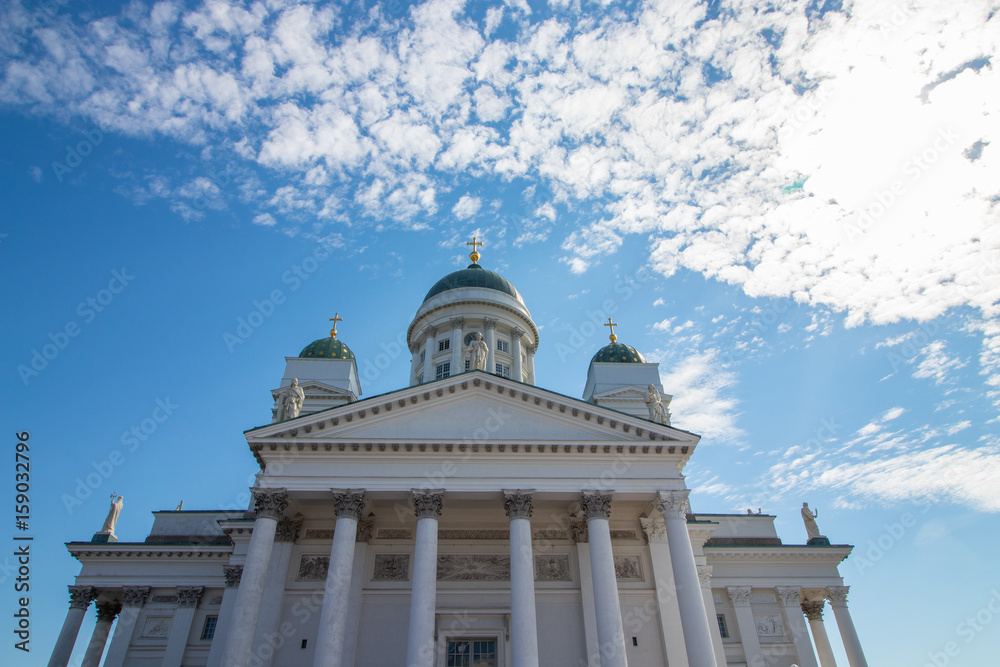 The Helsinki Cathedral in Helsinki, the capital of Finland. 