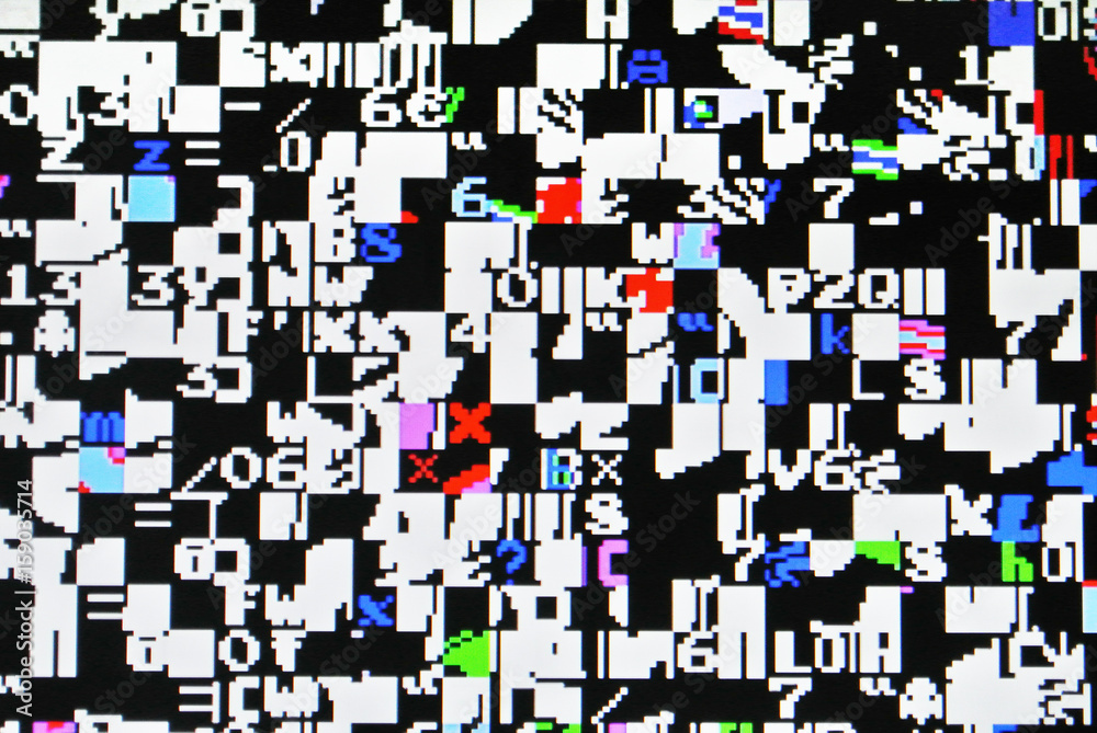 Fototapeta premium Background of glitch error or complex pixel texture