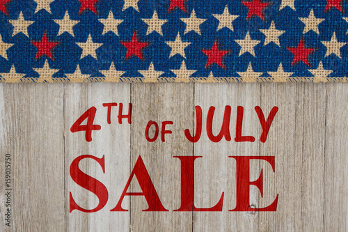 4th of July sale message