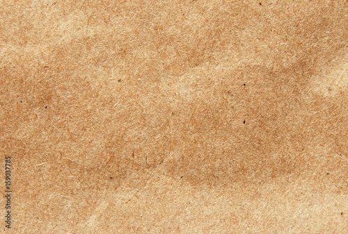 Closeup of brown craft paper