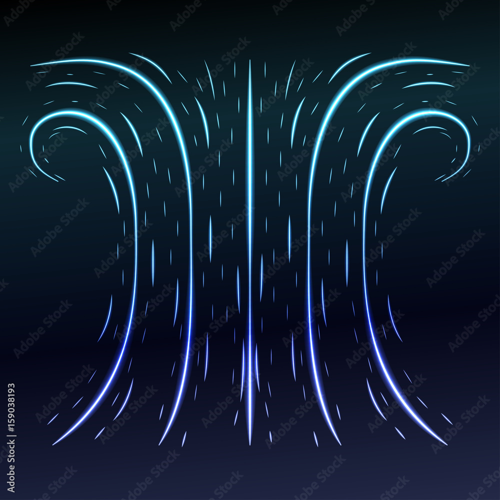 Abstract blue background with some swirls. Vector illustration Stock ...