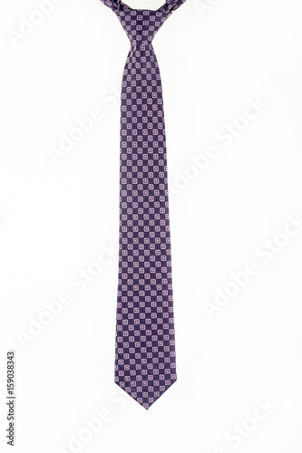 Silk tie on a white background. Isolated