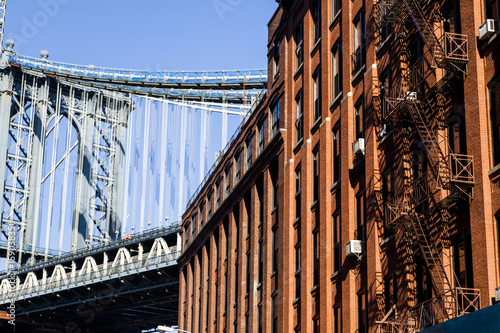 Fototapeta Naklejka Na Ścianę i Meble -  Brooklyn Bridge from Prospect St.