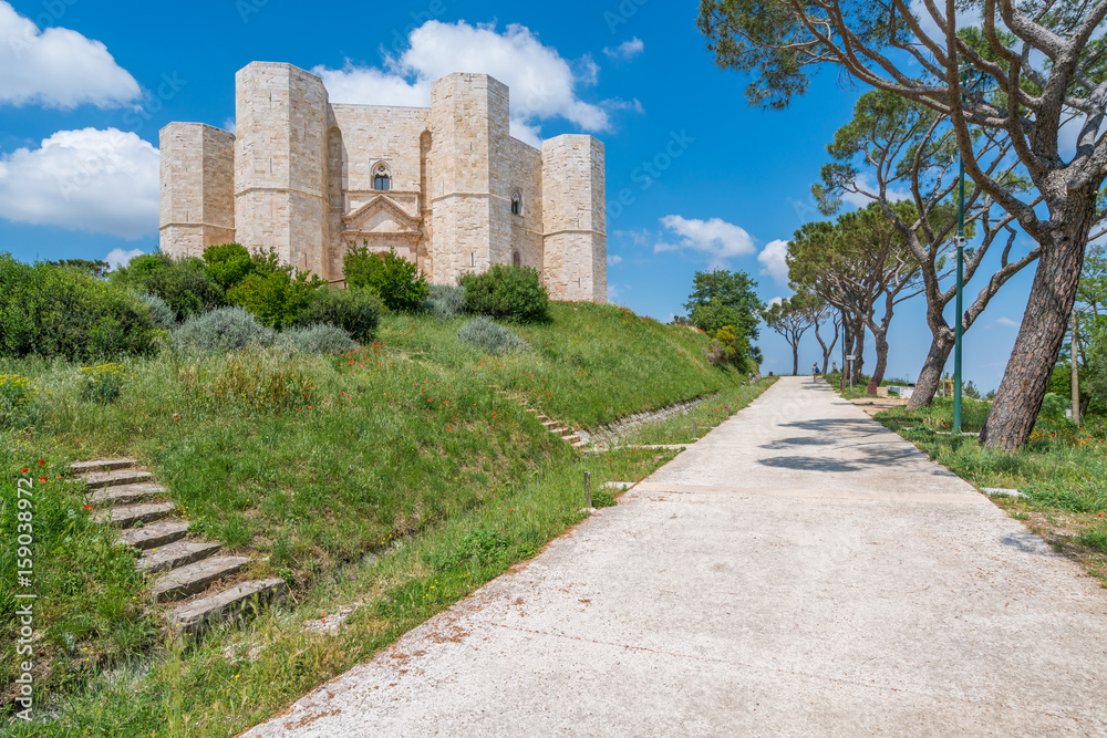 Castel del Monte, famous medieval fortress in Apulia, southern Italy.