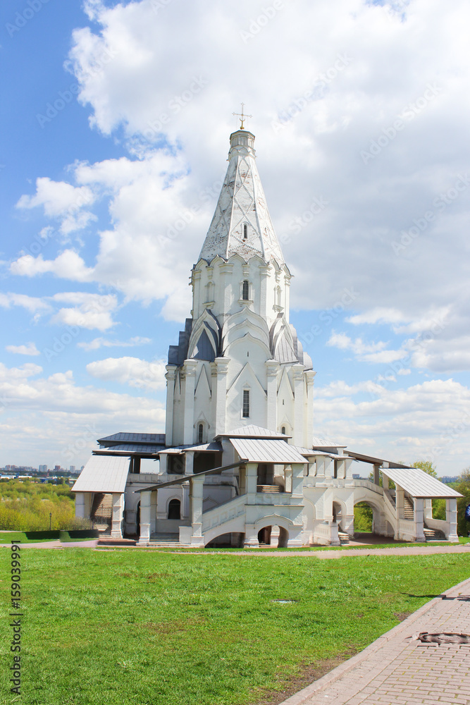 Snow-white temple