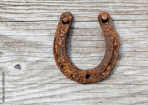 Rusty horseshoe