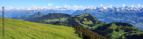 Panoramic view of Alps from the top of Rigi Kulm, Switzerland © Victorflowerfly