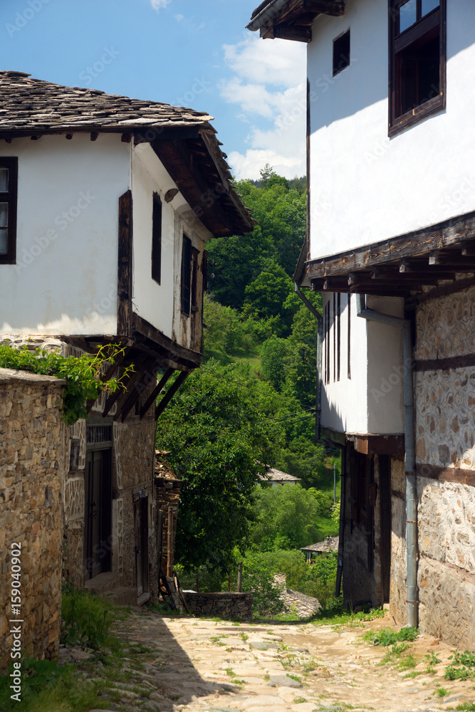 Old stone Bulgarian houses