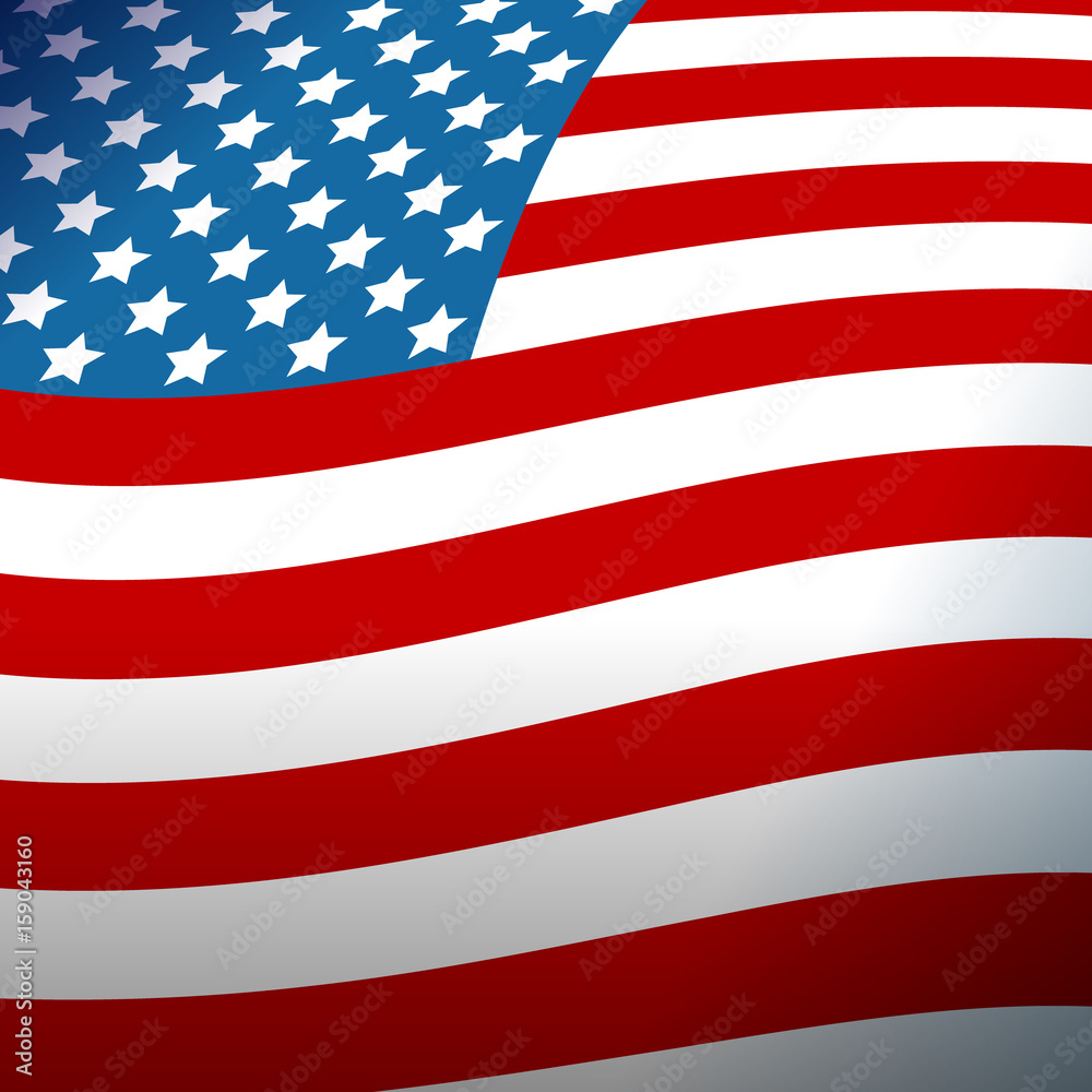 Naklejka premium 4 lipca, Dzień Pamięci, Dzień Niepodległości